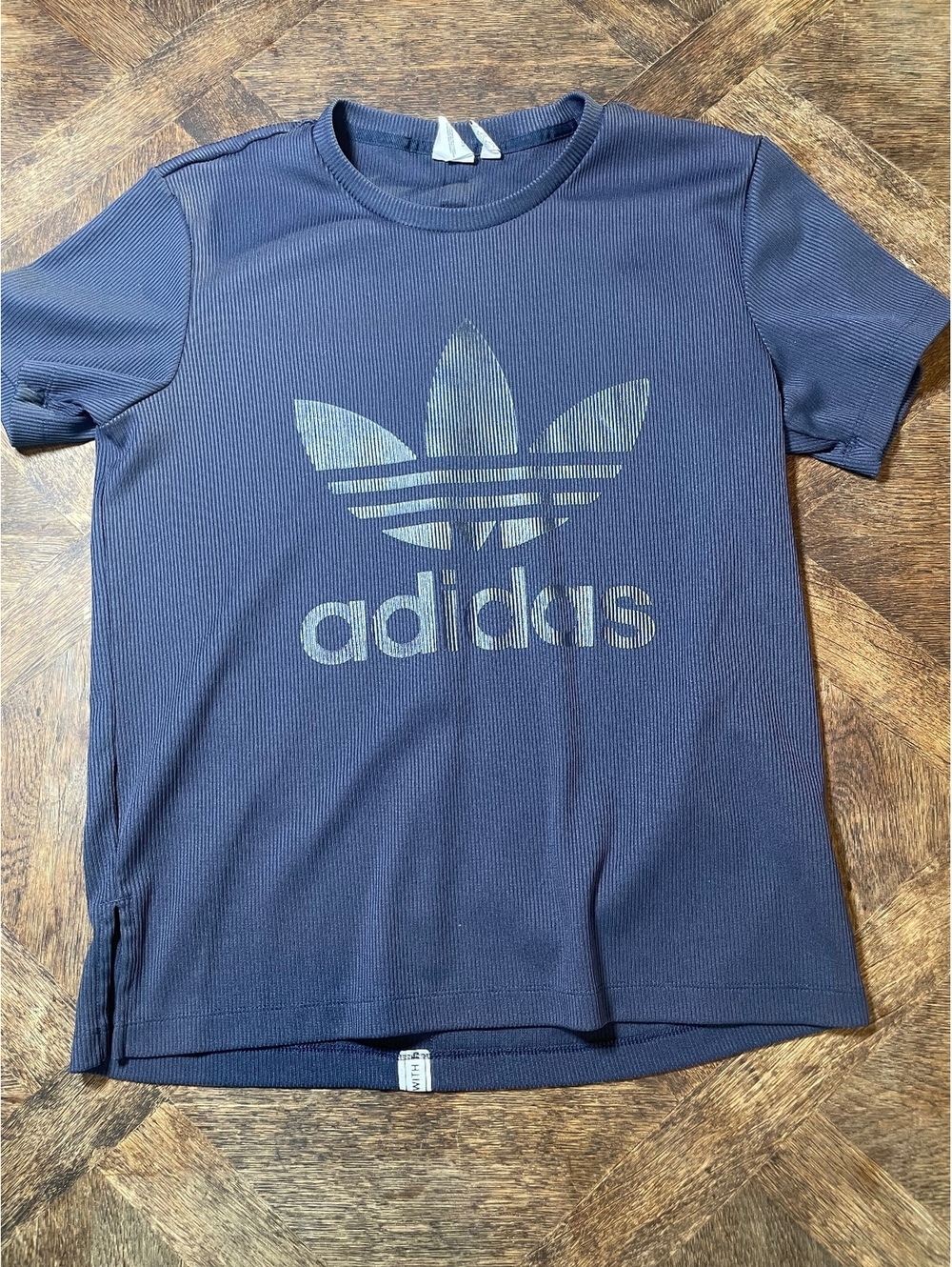Adidas Navy Blue La Margue Aux 3 short sleeve tee men medium EUC